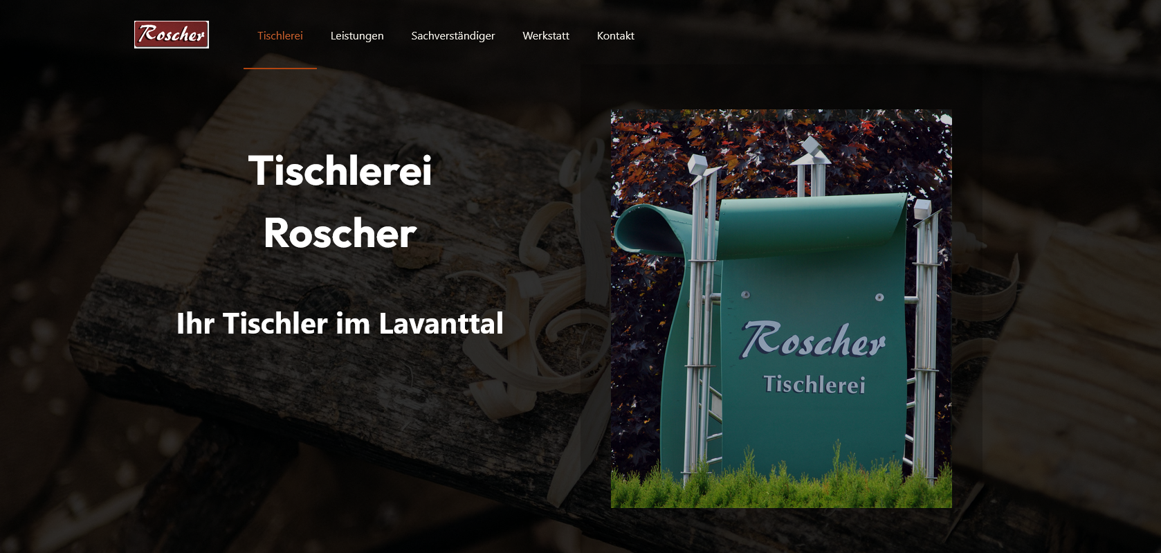 Tischlerei Roscher schield