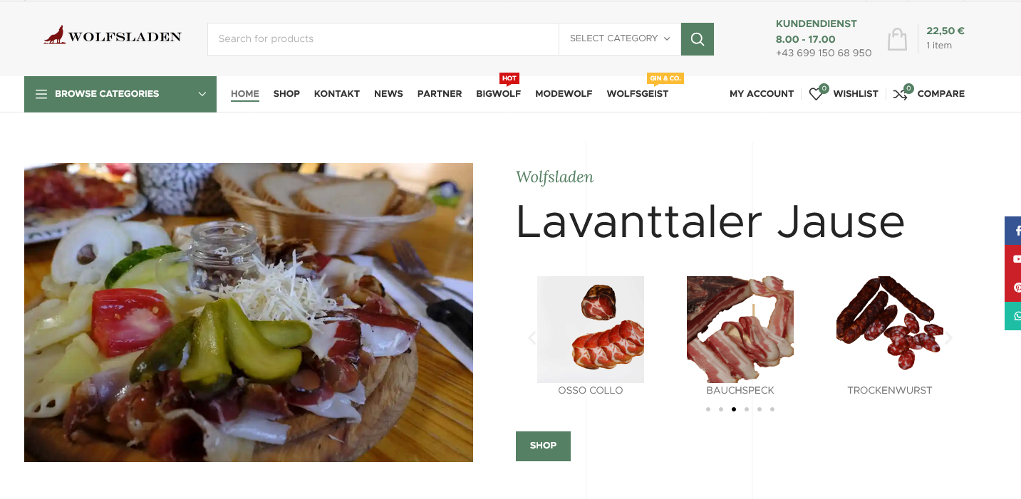 wolfsladen spletna trgovina regionalni izdelki