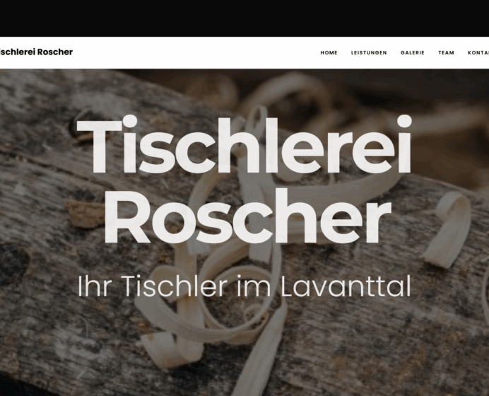 homepage tischlerei roscher